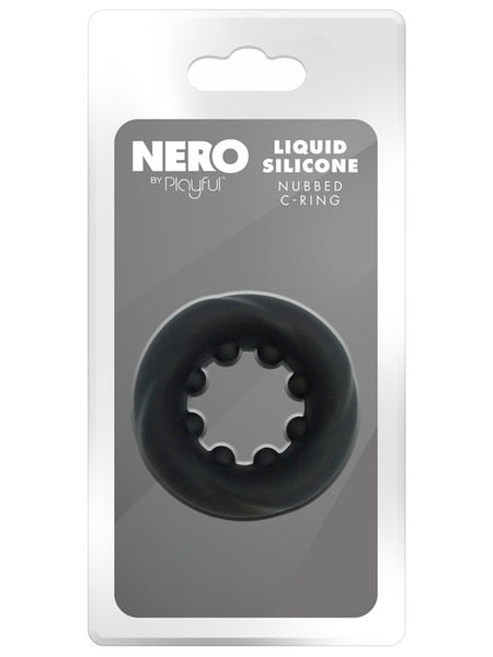 Nero by Playful - Liquid Silicone Nubbed C-Ring